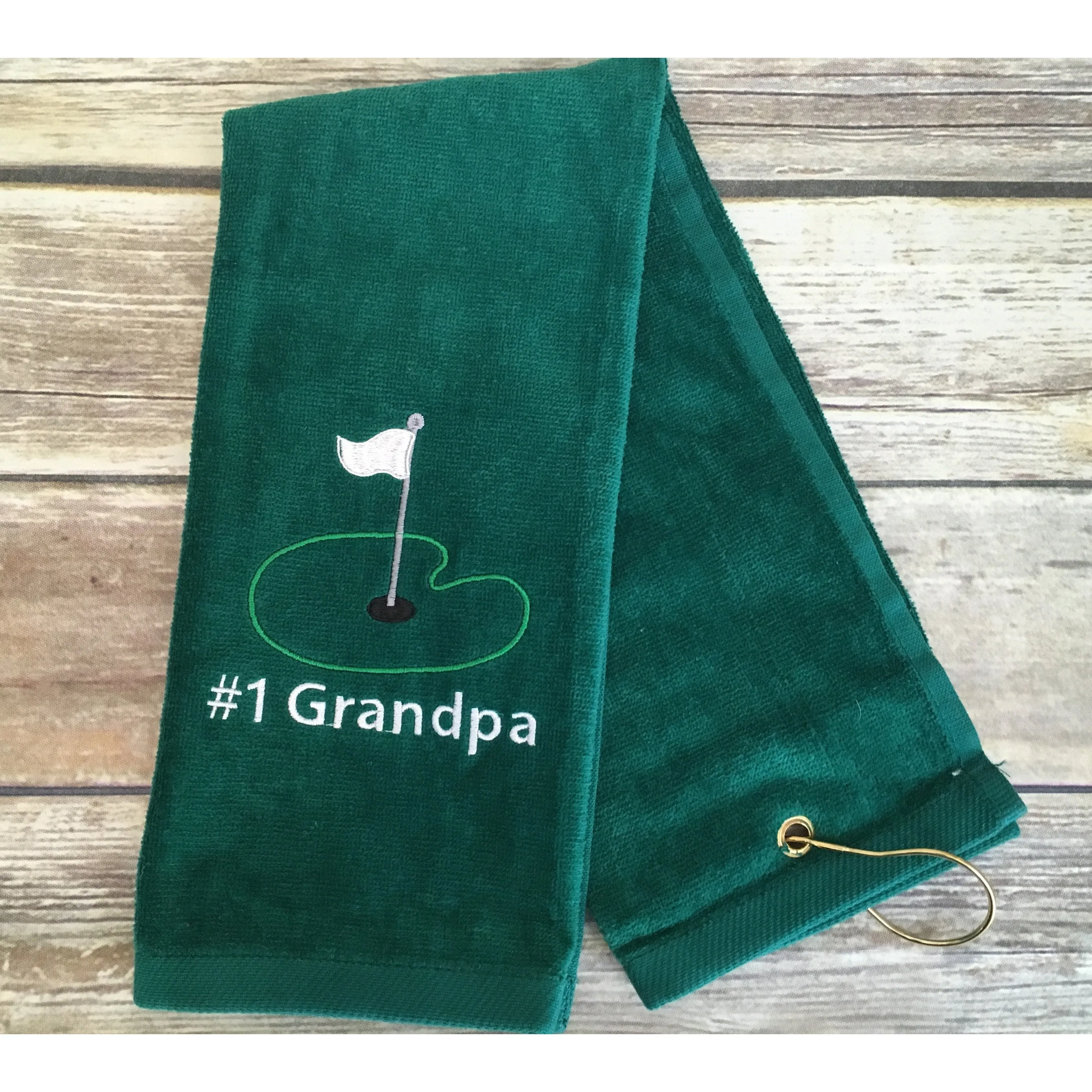 #1 Grandpa Golf Towel