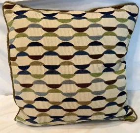 17"x17" Multicolor Pillow