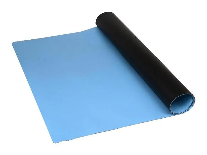 2-Layers 2.5ft Wide ESD Safe Anti-Static Table Mat 1.5mm