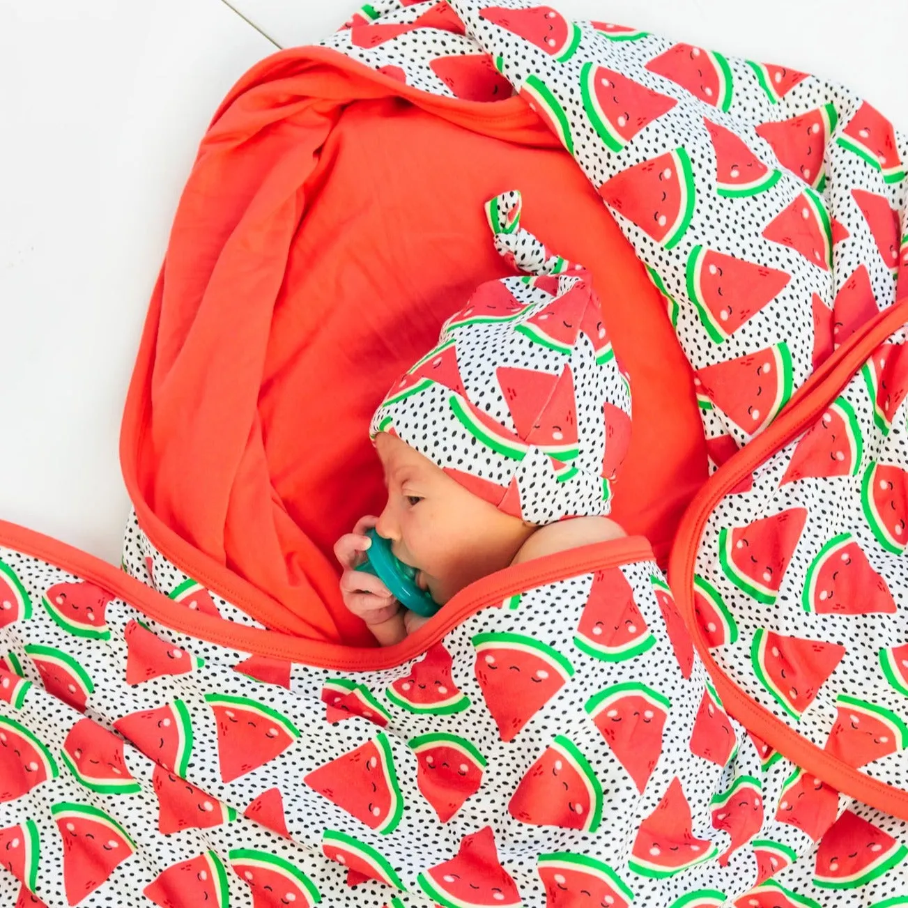 3 LAYER OVERSIZED COZY BLANKET- Kawaii Watermelon