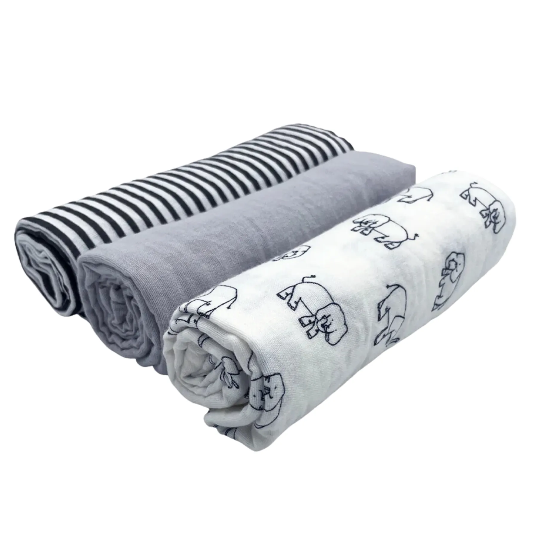 3 Pack Cotton Muslin Blankets