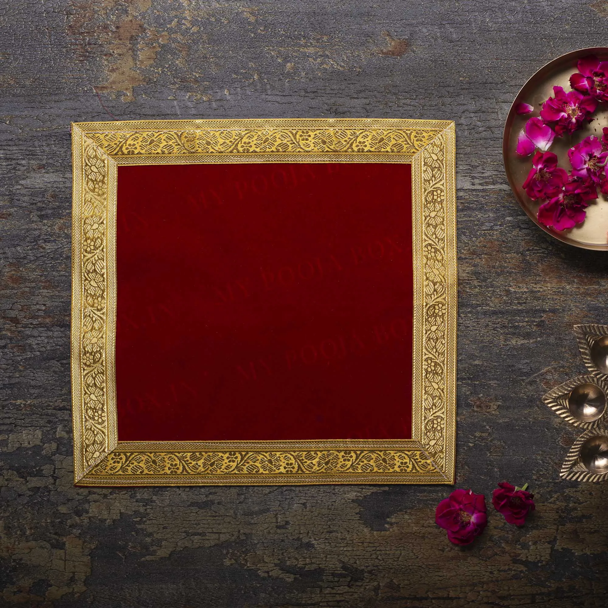 30x30 Puja AASAN (MAROON)