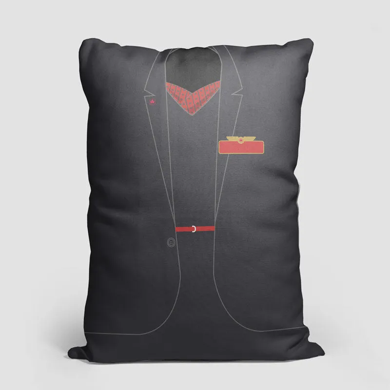 AC Female Cabin Crew Uniform - Throw Pillow