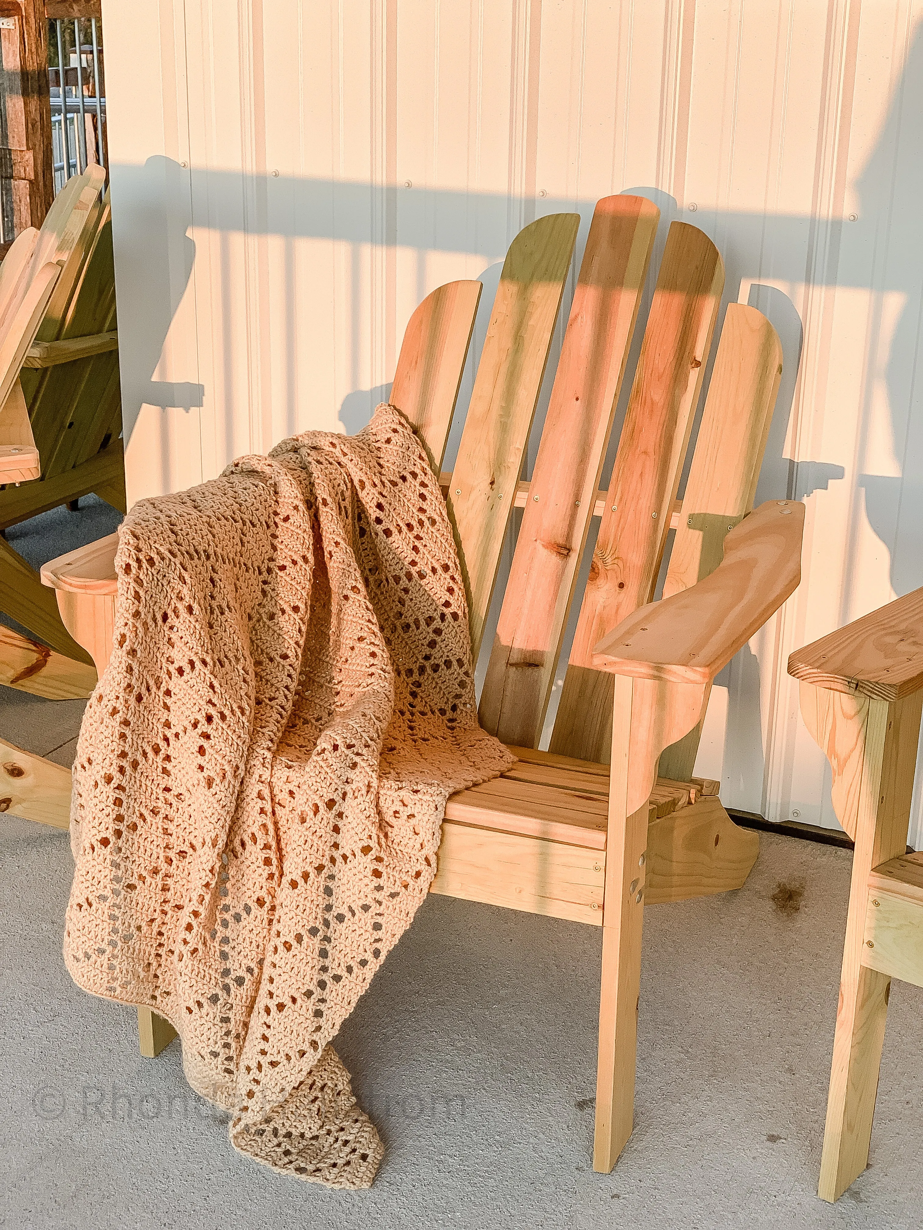 Antique Hand Crochet Blanket