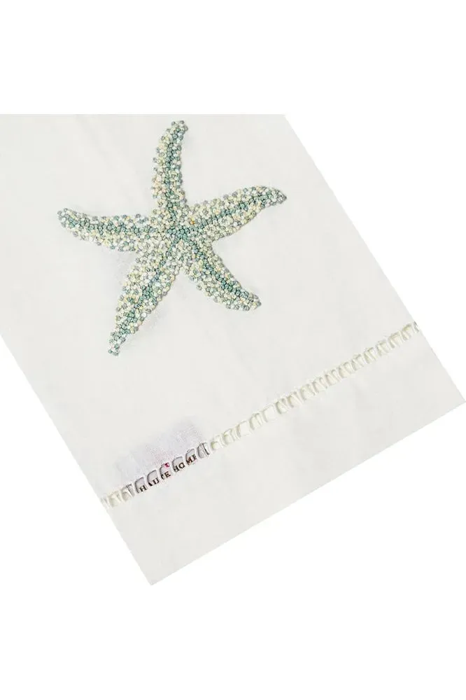 Aqua Starfish Tip Towel