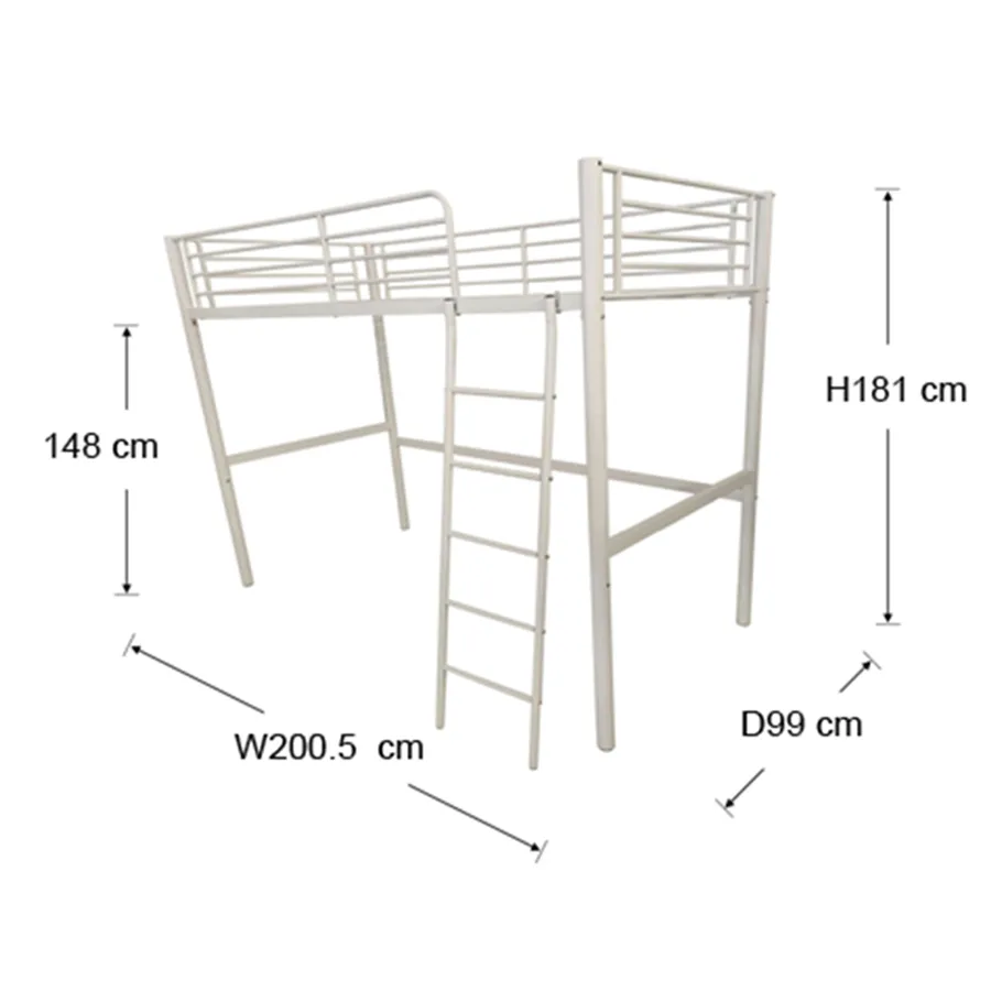 Ariella Metal Loft Bed