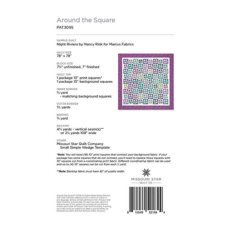 Around the Square Quilt Pattern by Missouri Star