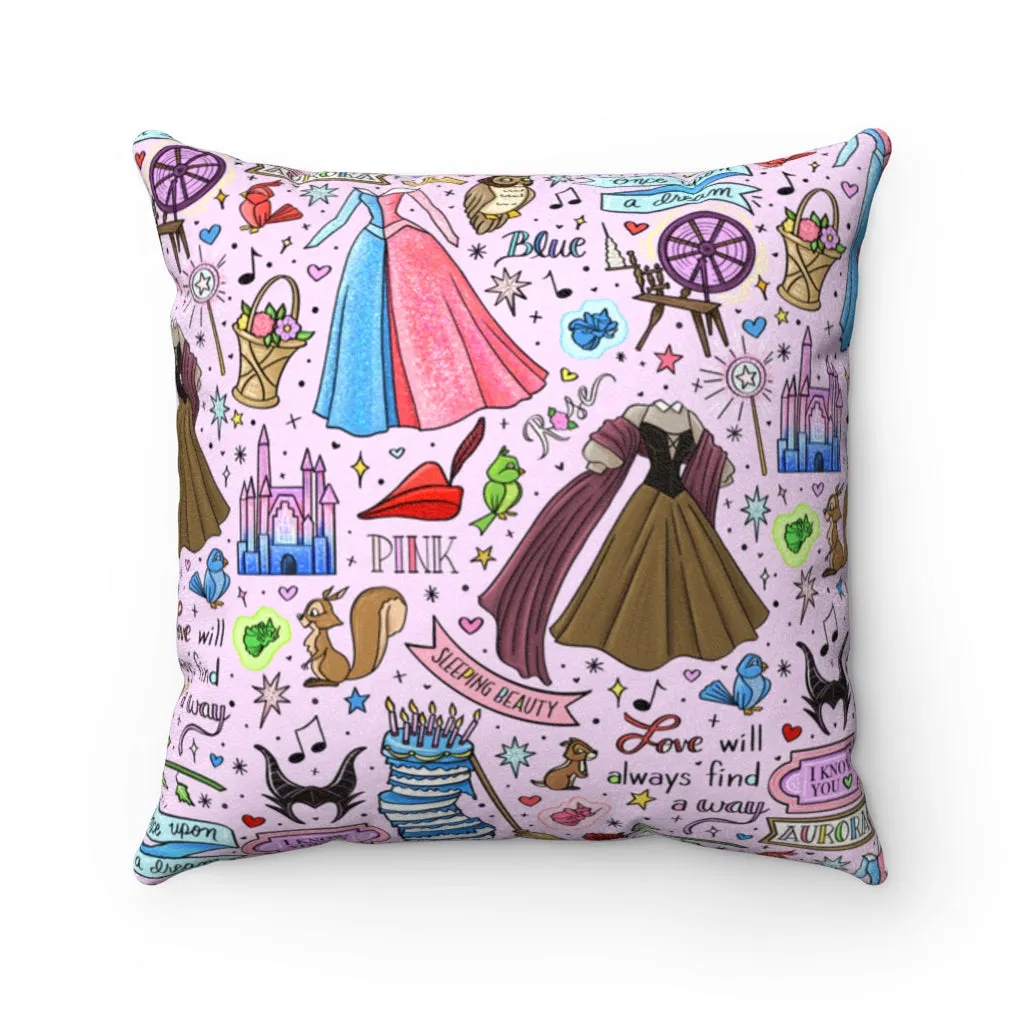 Aurora Princess Throw Pillow