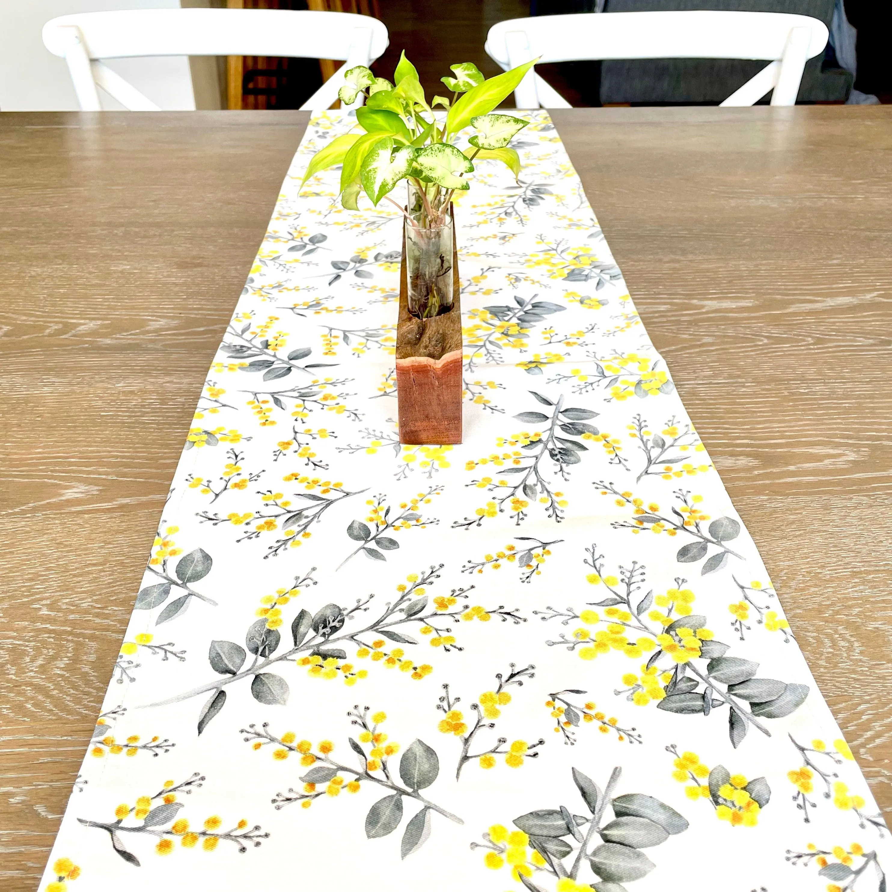 Australian Silver Wattle Table Runner