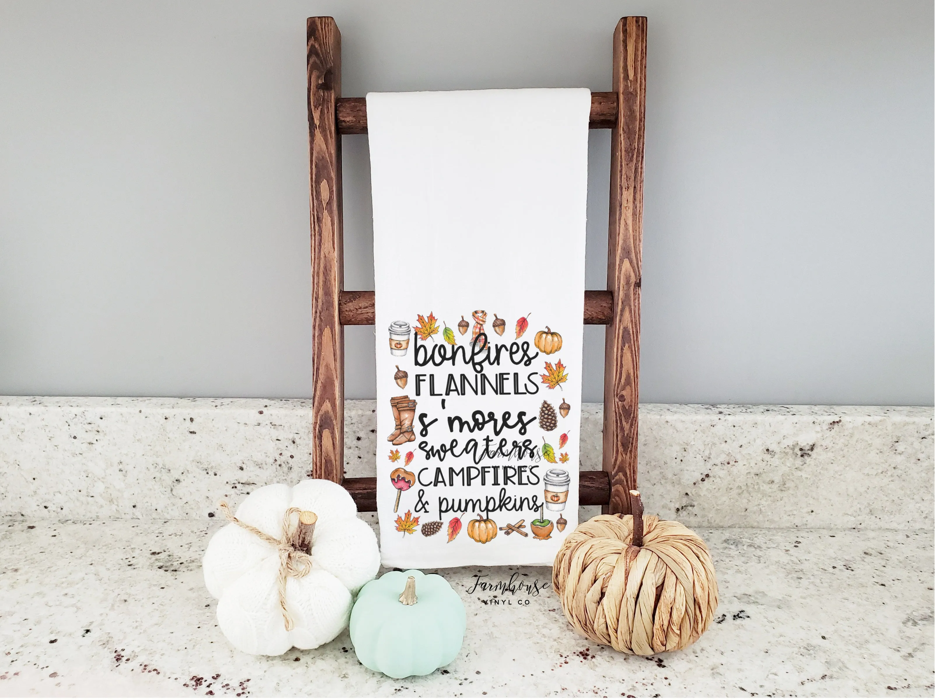 Autumn Words Towel