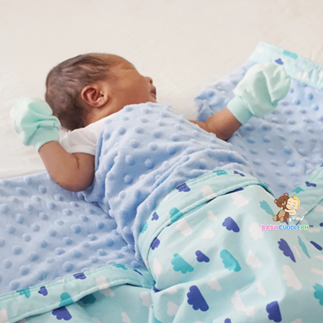 Baby Dolls in Teal - Babycuddle Minky Blanket