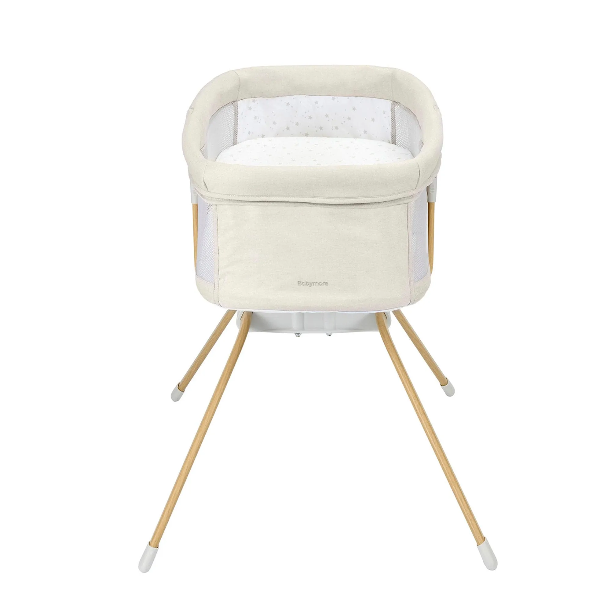 Babymore Air Motion Gliding Crib - Cream