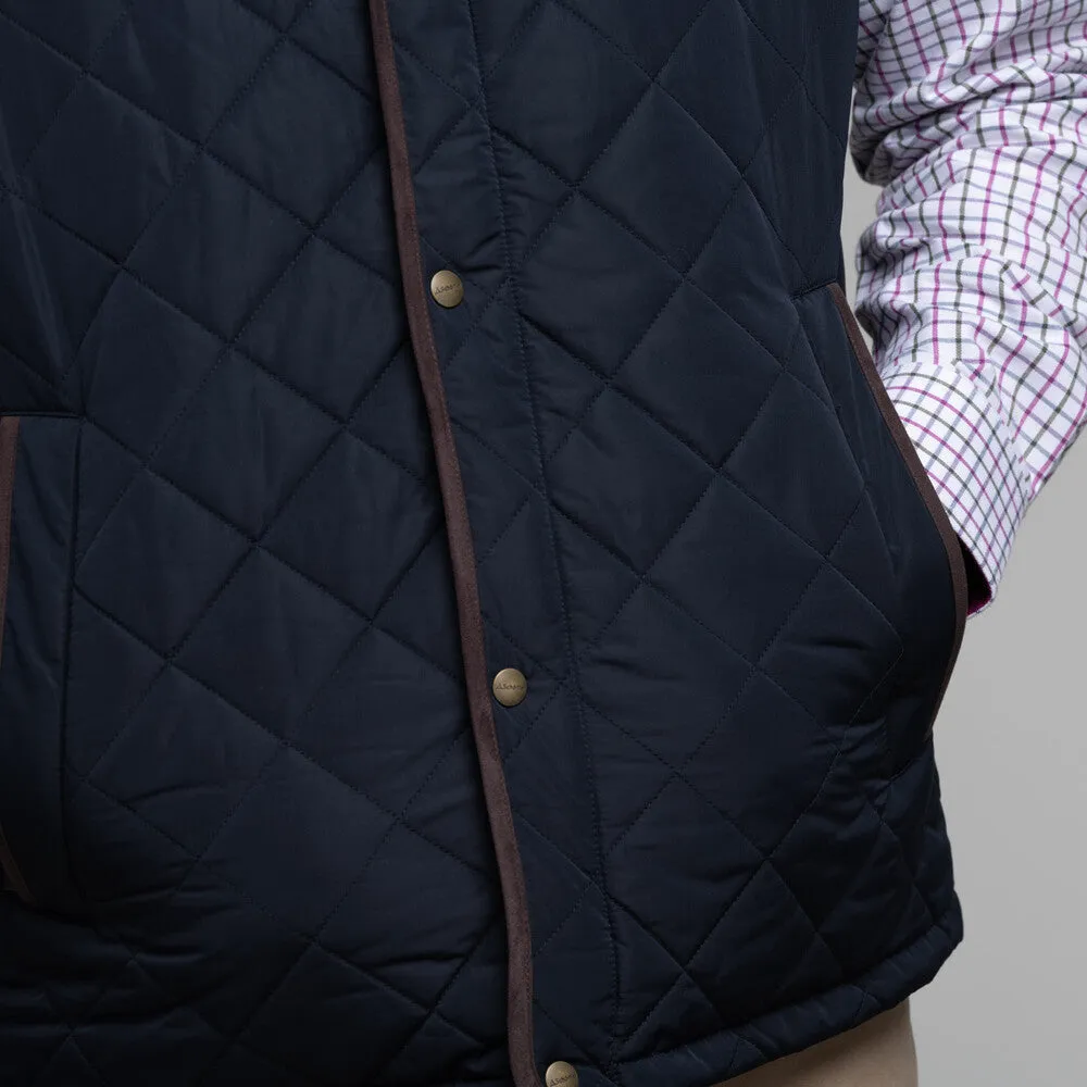 Barrowden Quilt Gilet - Midnight