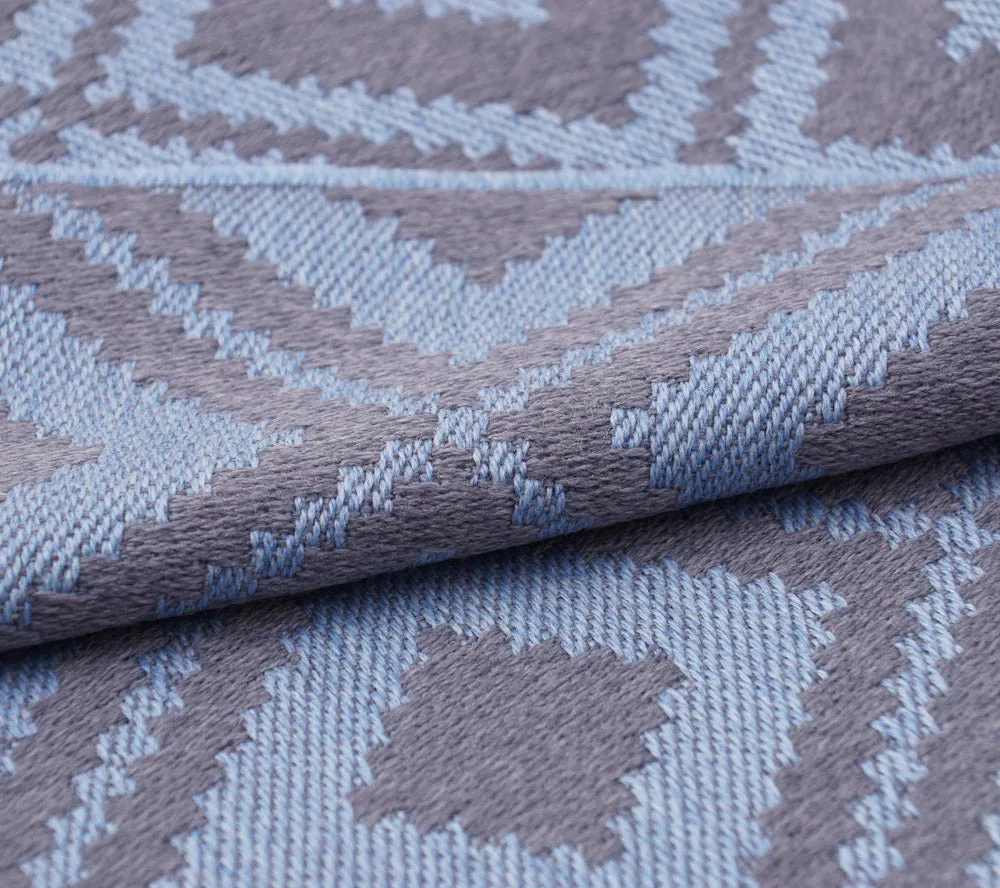 Battisti Diamond Jacquard Wool Throw Blanket