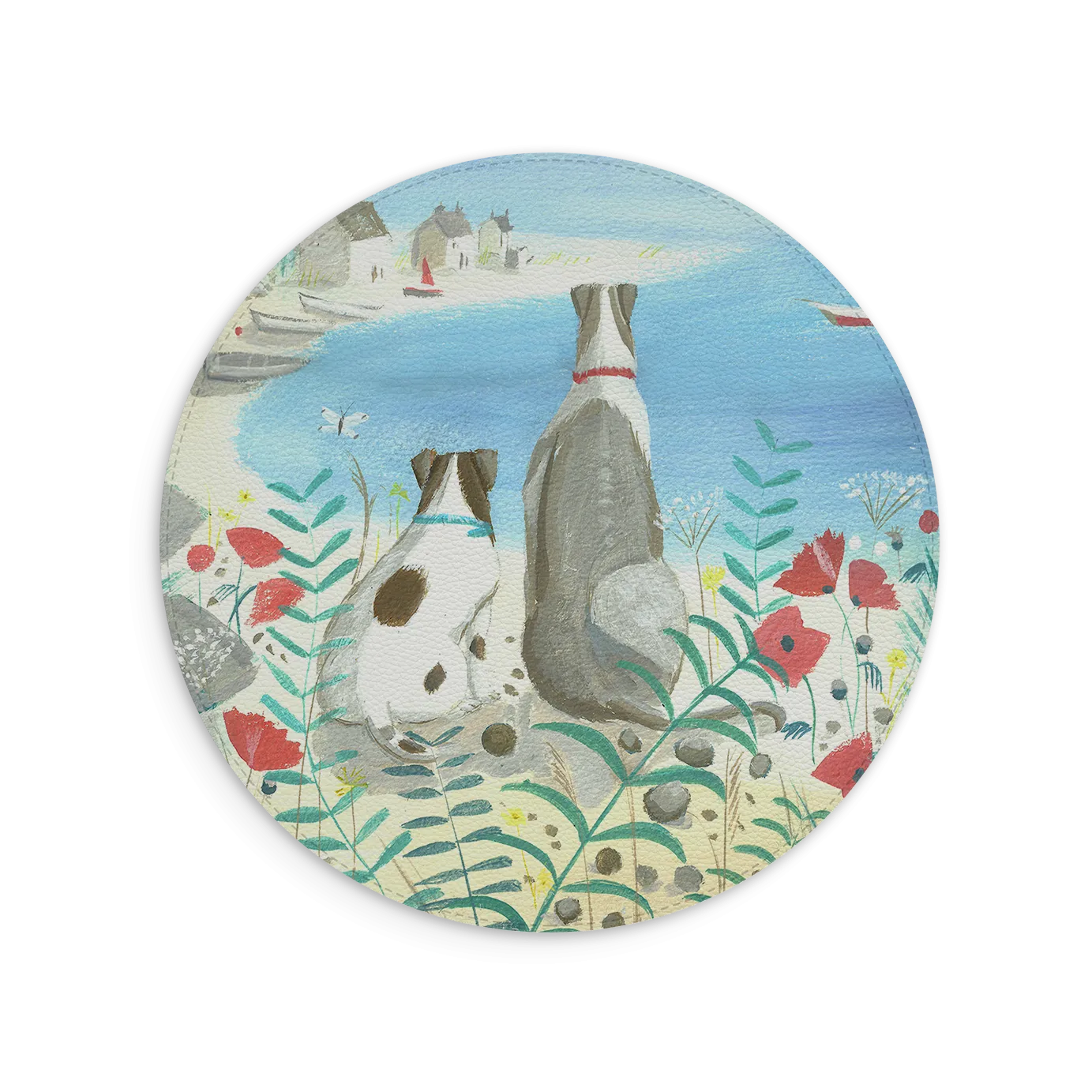 Beach Dogs Mouse Mat By Mary Stubberfield