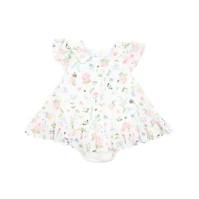 Bebe Baby Peggy Print Overlay Dress - Peggey Print