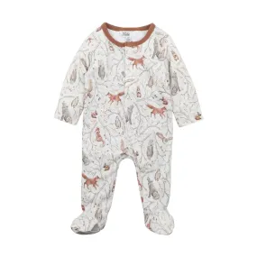 Bebe Long Sleeve Zip Onesie - Eli Print