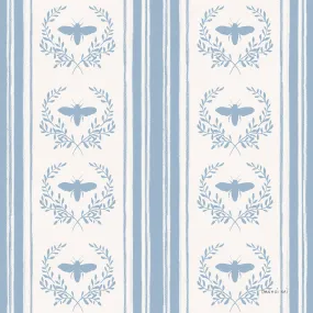 Bees and Blooms Pattern Styel F, Wallpaper