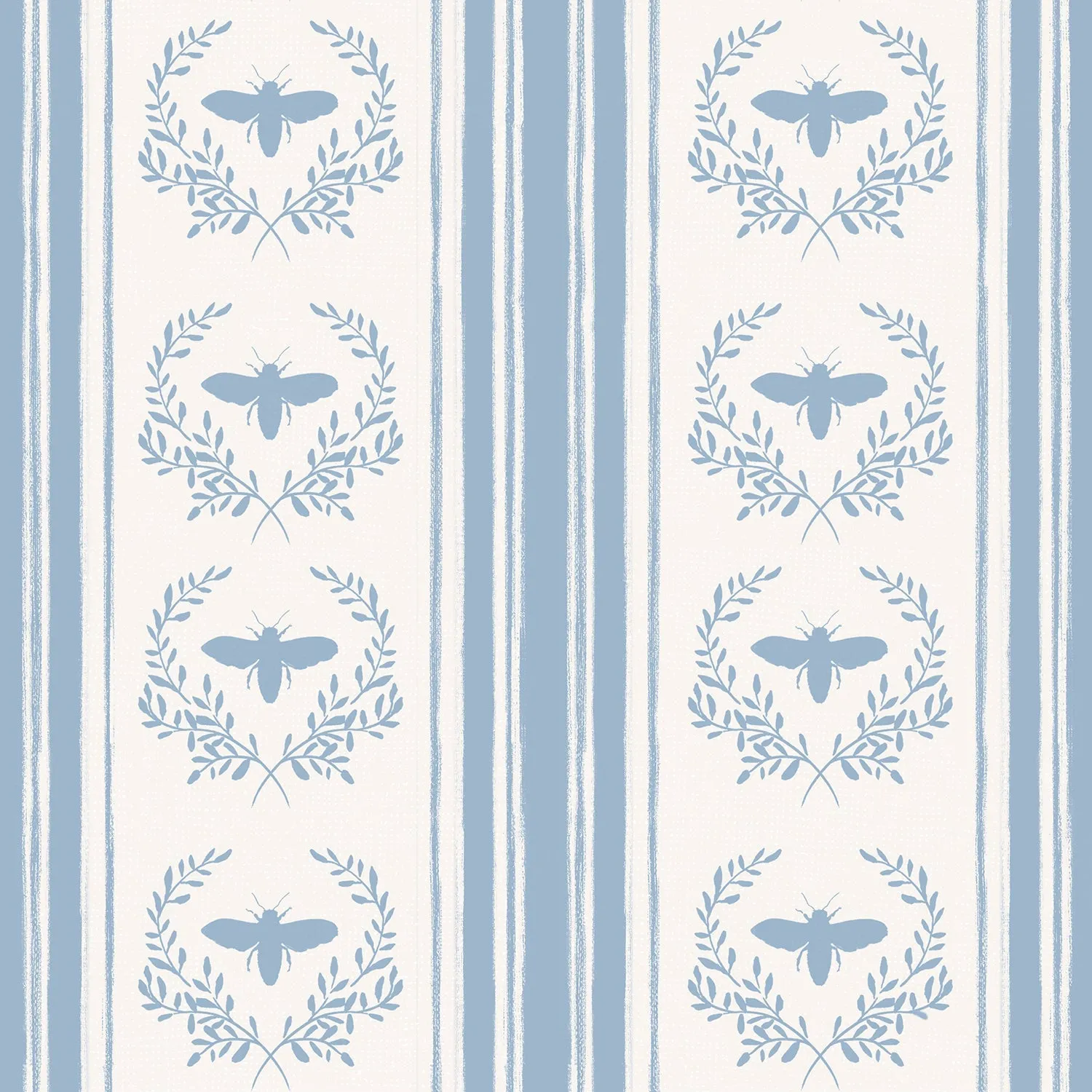 Bees and Blooms Pattern Styel F, Wallpaper