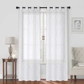 Bine Embroidered Curtain