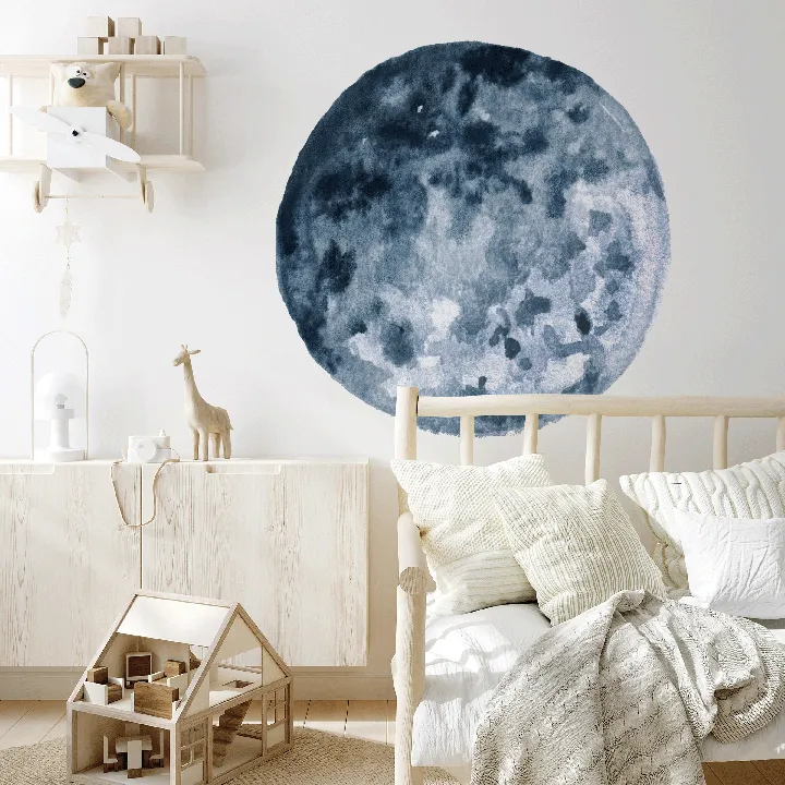 Blue Moon Wall Decal