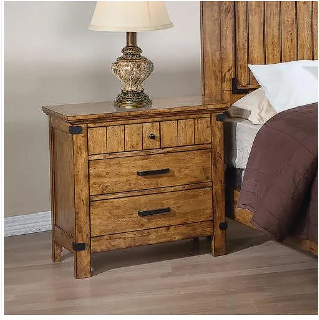 Brenner Full Panel Bed Rustic Honey