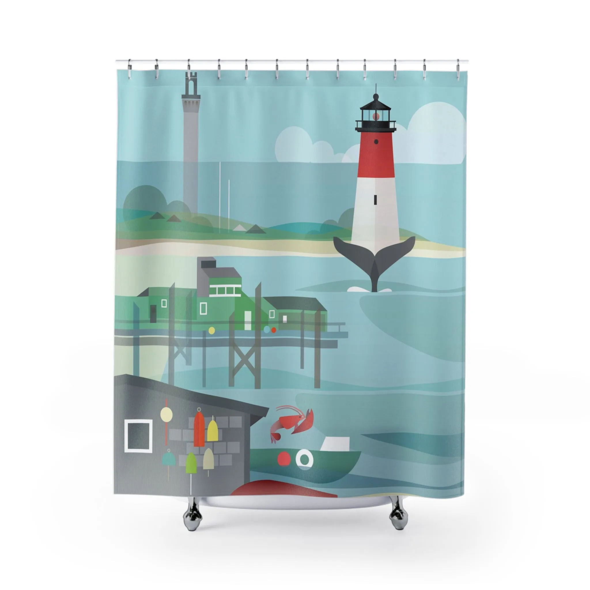 Cape Cod Shower Curtain