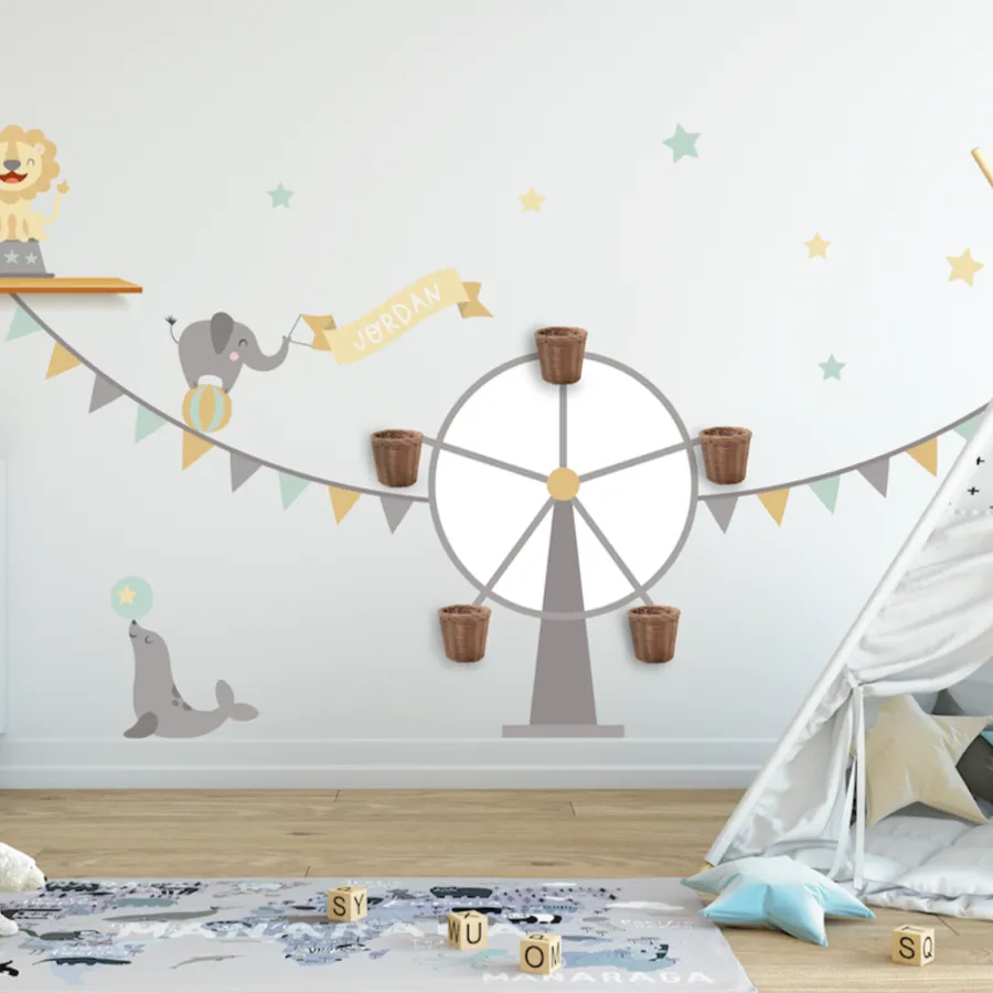 Carnival Playroom Fabric Decal by Styledbypt x Urban Li'l