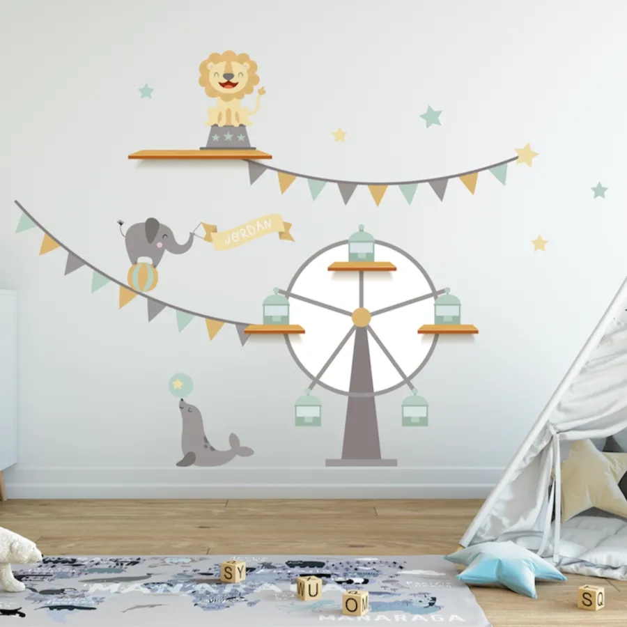 Carnival Playroom Fabric Decal by Styledbypt x Urban Li'l