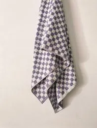 Checker Towel Lilac