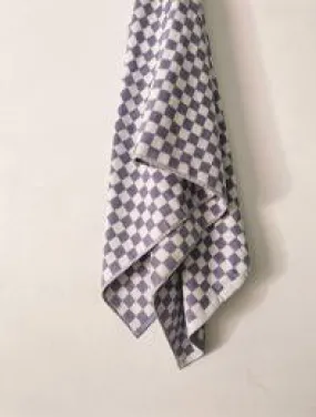 Checker Towel Lilac