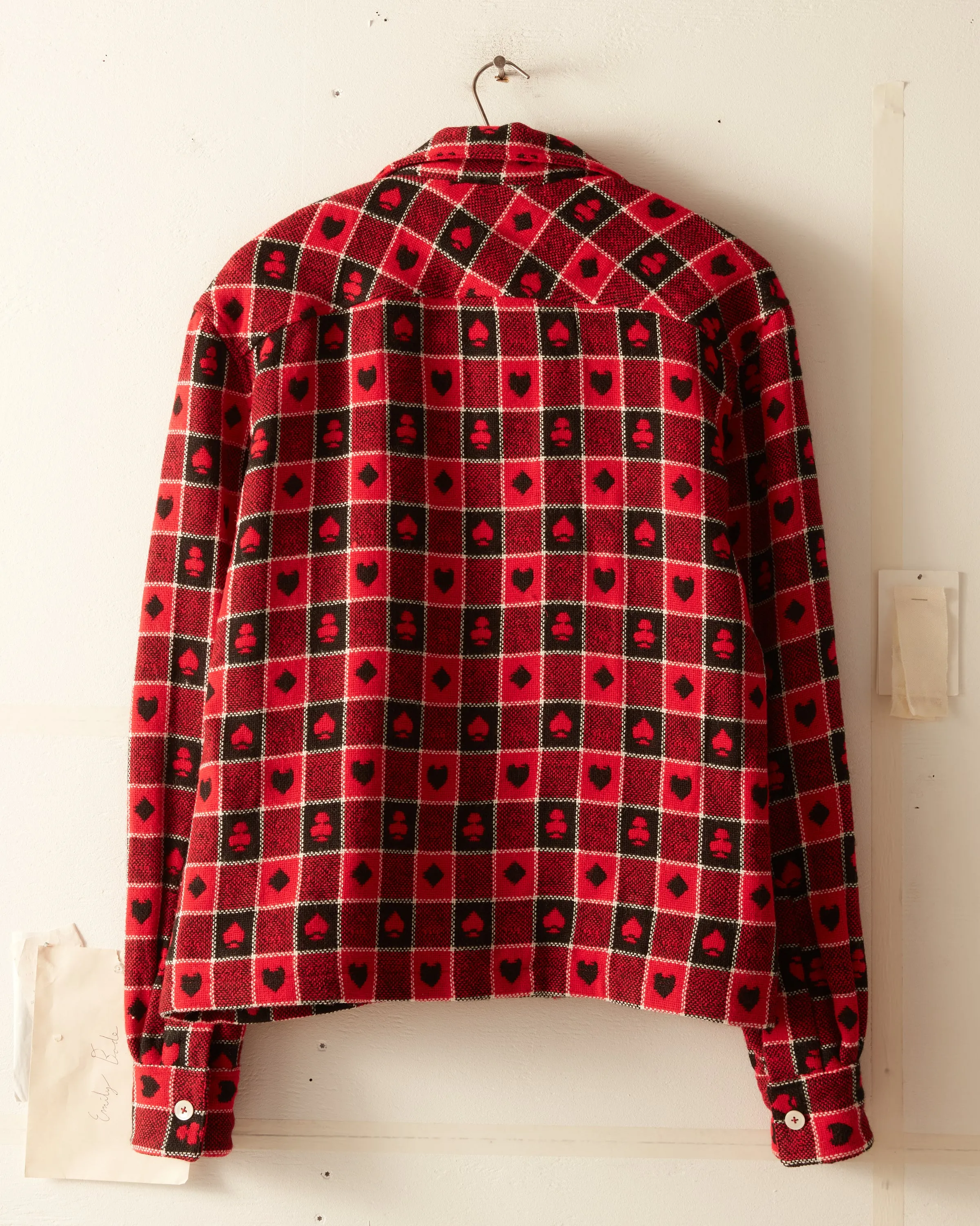 Checkerboard Overshirt Cardigan - Medium/Large