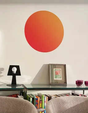 Circle - Orange Gradient Dry Erase