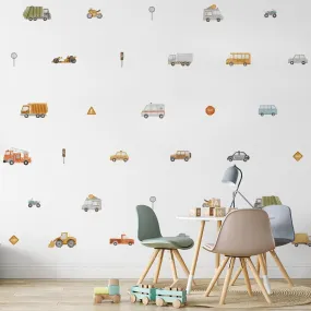 City Car Wall Decal Set