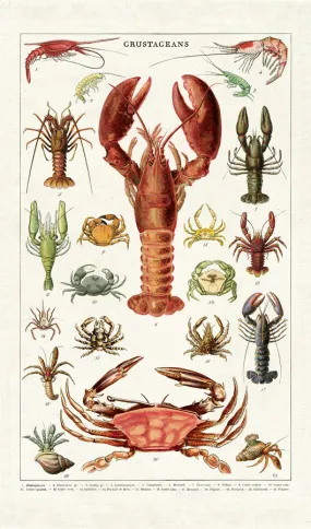 Crustaceans Tea Towel