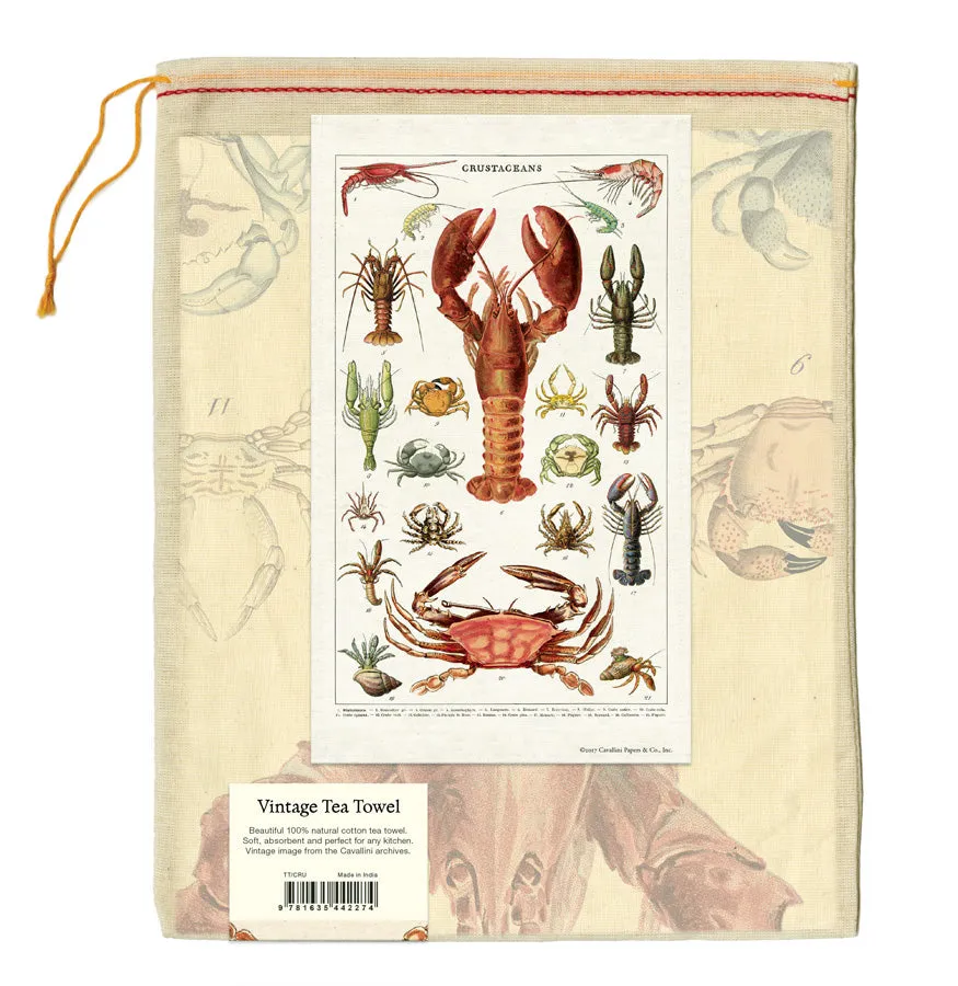 Crustaceans Tea Towel