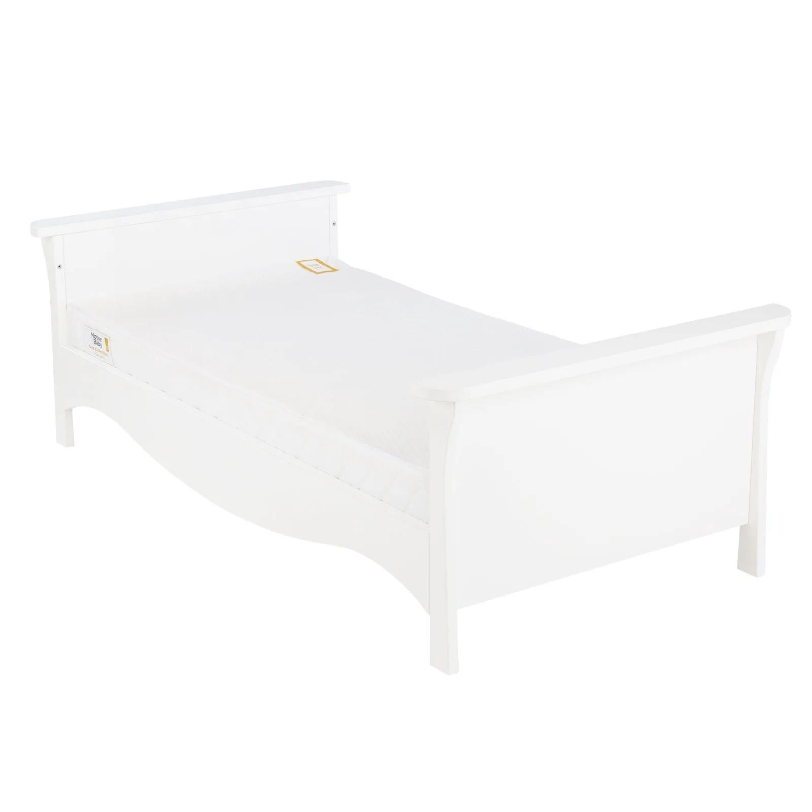 CuddleCo Clara 2 Piece Nursery Furniture Set (Cot Bed & Dresser) - White