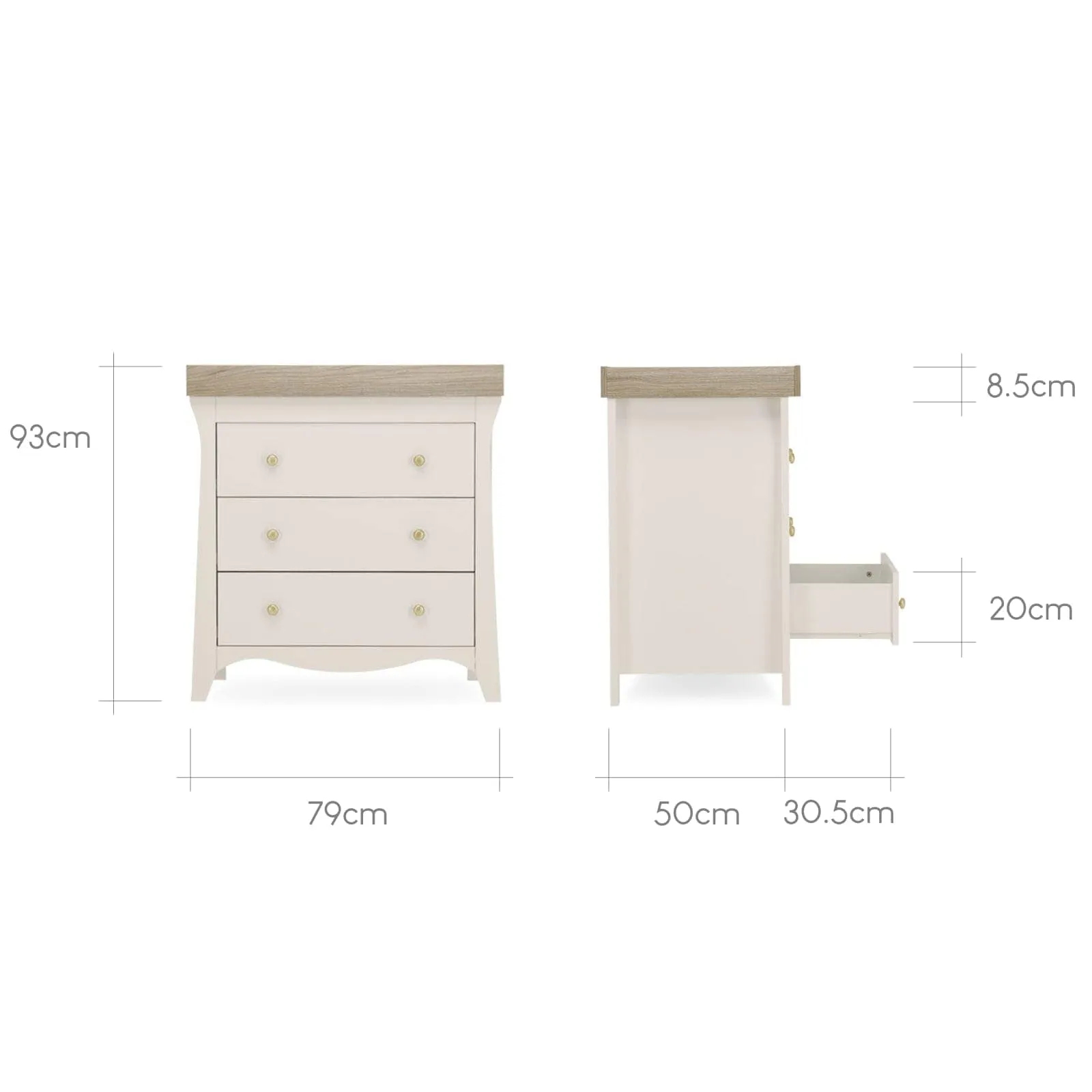 CuddleCo Clara 2Pc furniture Set - Cashmere