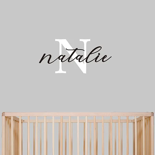 Custom Initial   Name Wall Decal