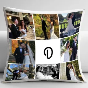 Custom Photo Collage Decorative Throw Pillow for Mom