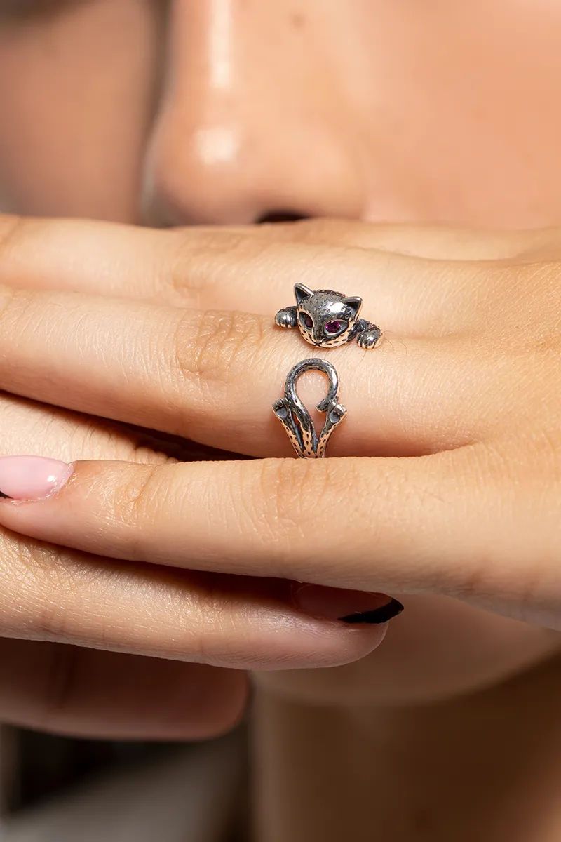 Cute Leopard Opening Ring