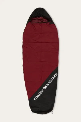 Dash Kids Sleeping Bag - Burgundy/Black