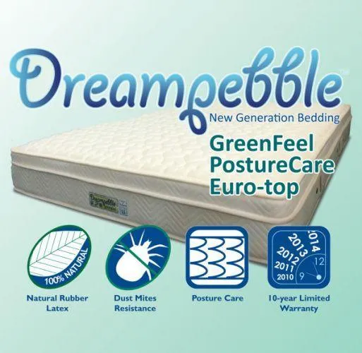 Dreampebble Classic PostureCare Latex NF9 Euro-top Mattress