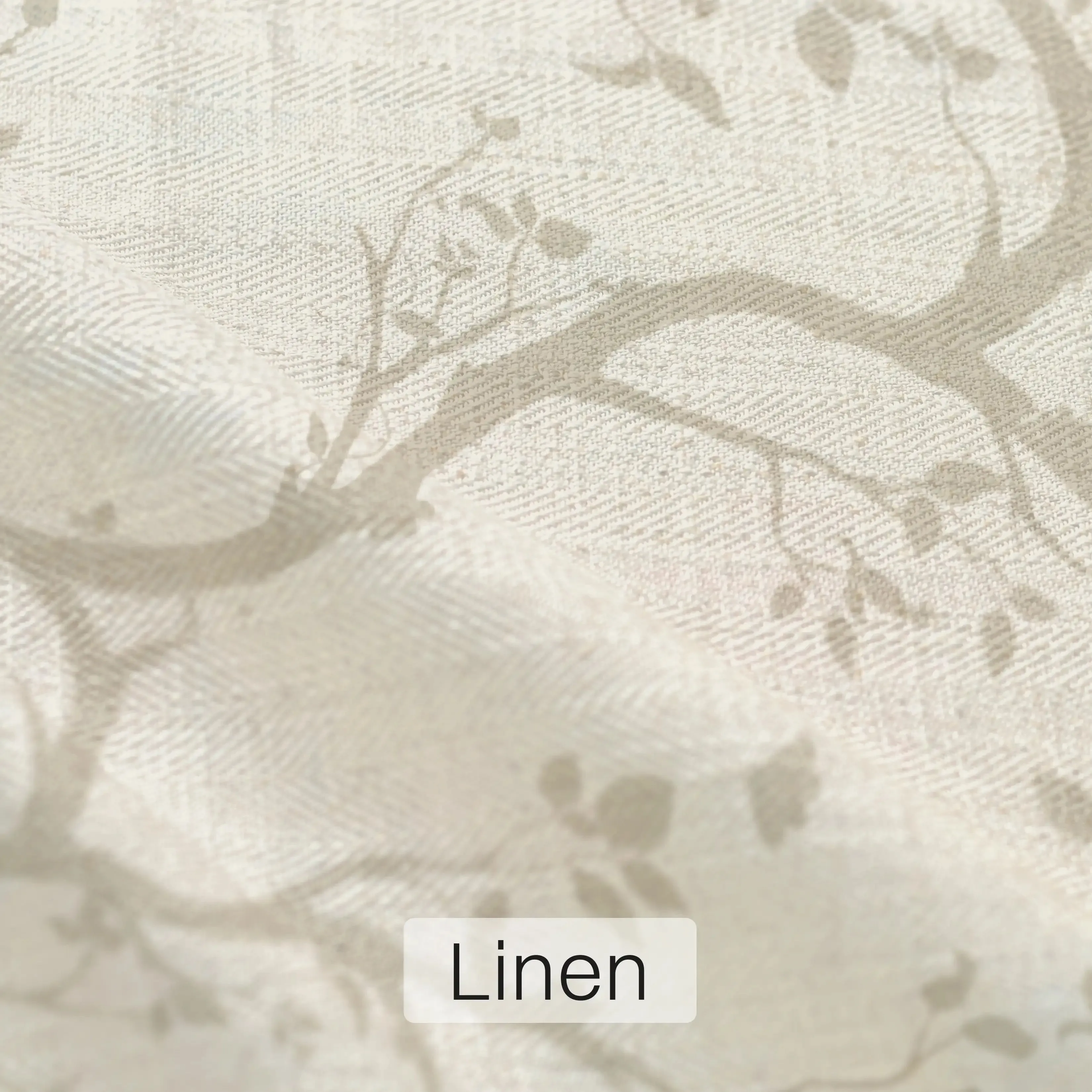 Echo Chinoiserie Style Cutrain Fabric Beige