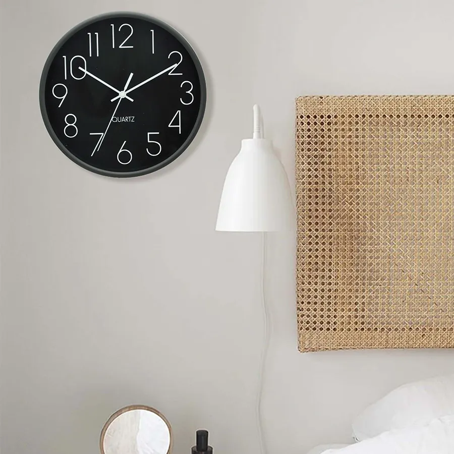 Egon Black Wall Clock