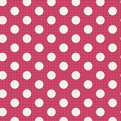 Fabric from Tilda, DOTs Collection, Medium Dots Red 130027