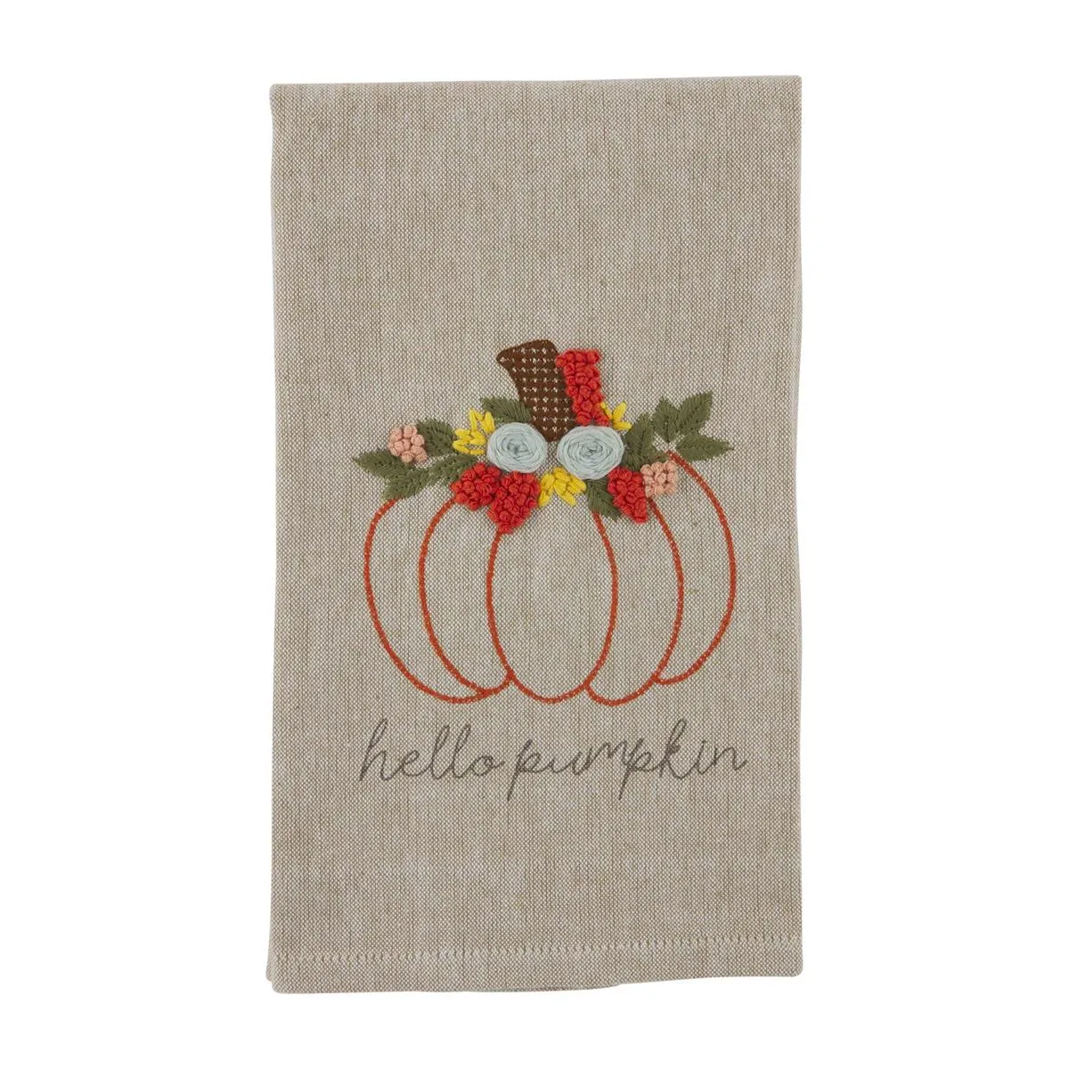 Fall French Knot Towel