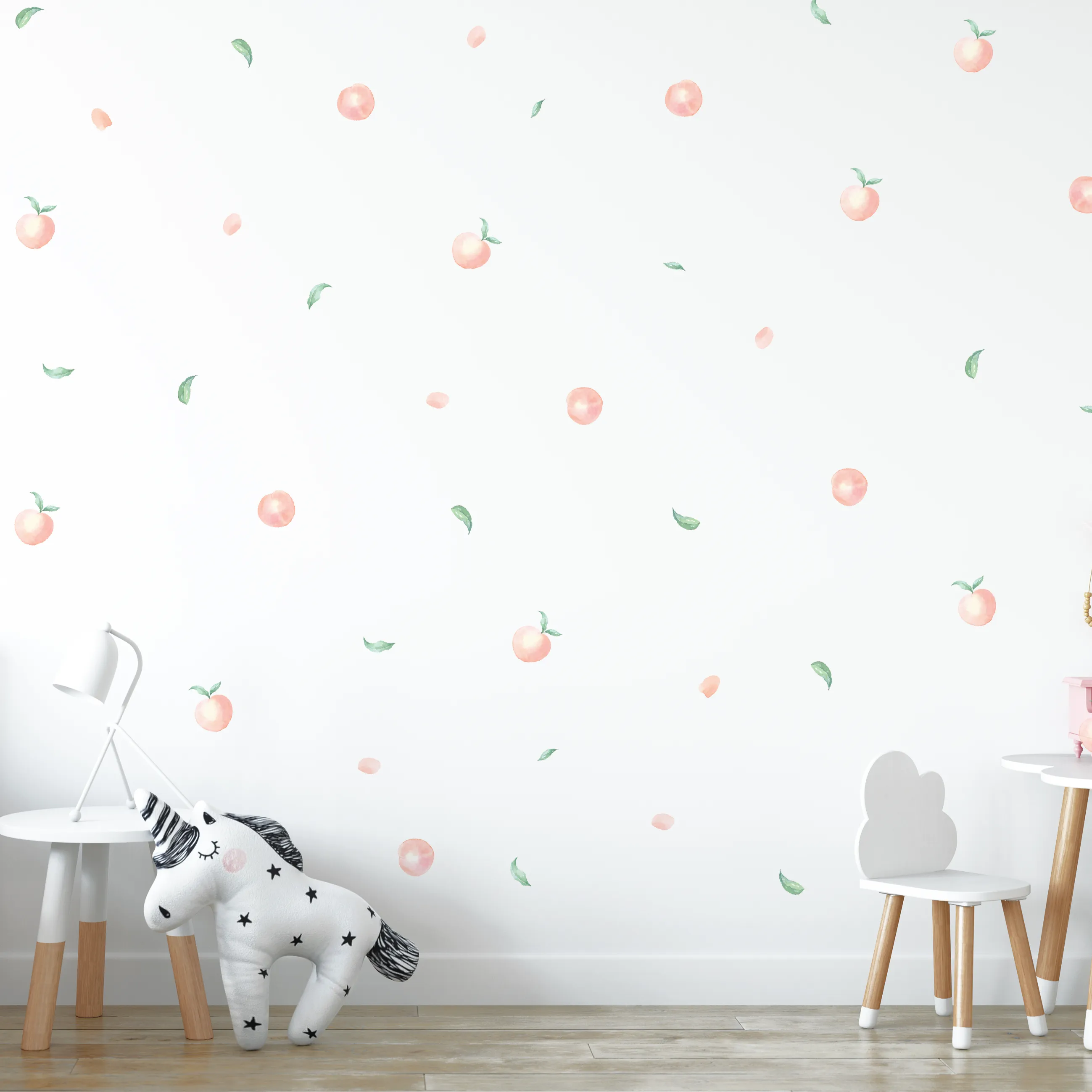 Feeling Peachy Fabric Decal by Houseofchais x Urban Li'l