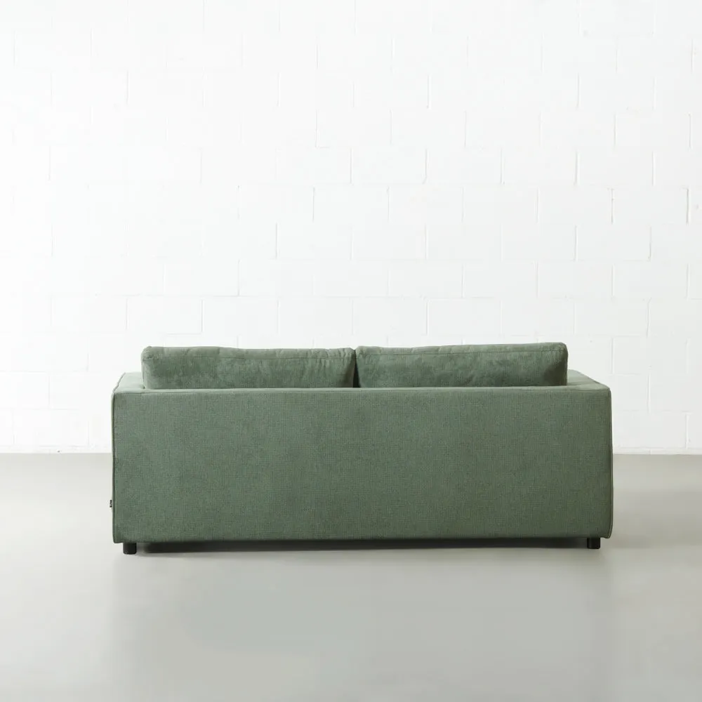 FONDA - Green Fabric Sofabed with Memory Foam Mattress