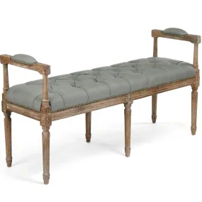 French Sage Blue Bench